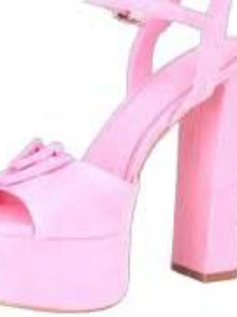Gianni Bini Pastel Pink Platform Block Heel Sandals